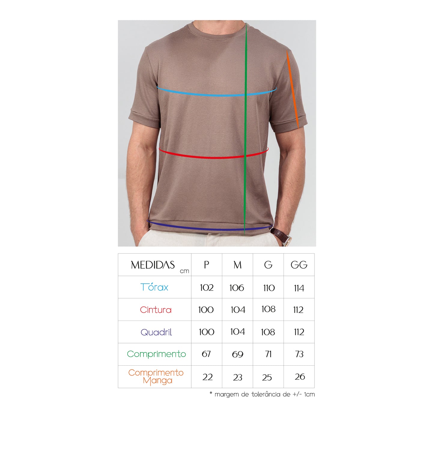 CAMISETA CANELADO HORINZONTAL