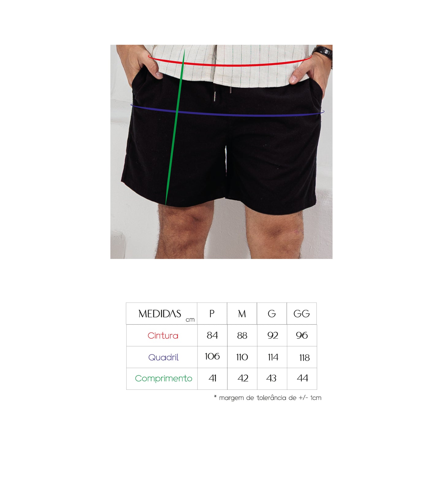 SHORTS VISCOLINHO LAPELA