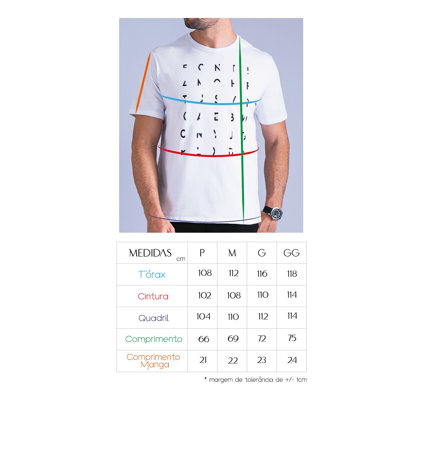 CAMISETA LETRAS CORTADAS