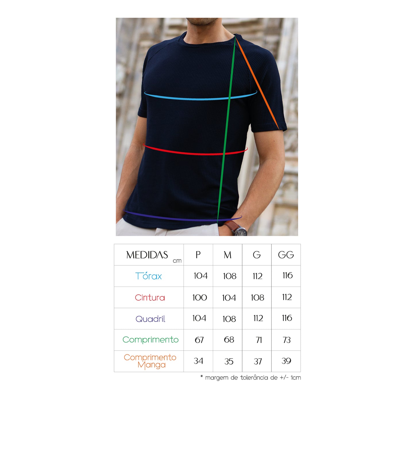 CAMISETA EFEITO VOLARE