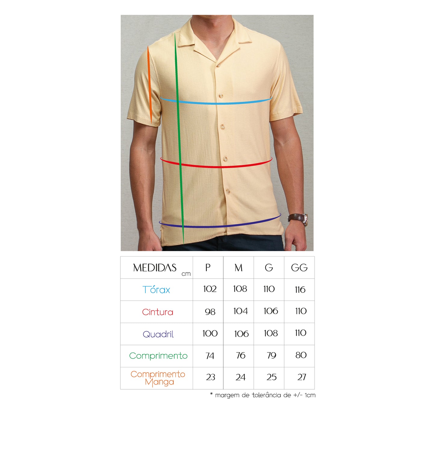 CAMISA MANGA CURTA MALHA COM TEXTURA LINHO