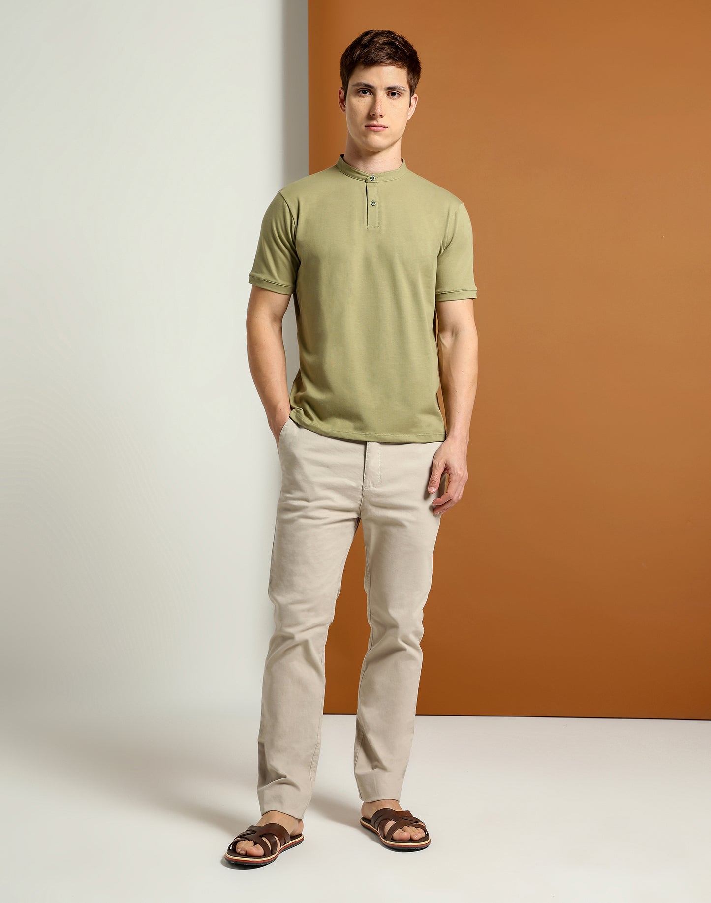 CAMISETA HENLEY SLIM