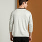 CAMISETA MANGA LONGA HENLEY CONTRASTE PRETO