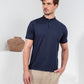 CAMISETA HENLEY SLIM MARINHO