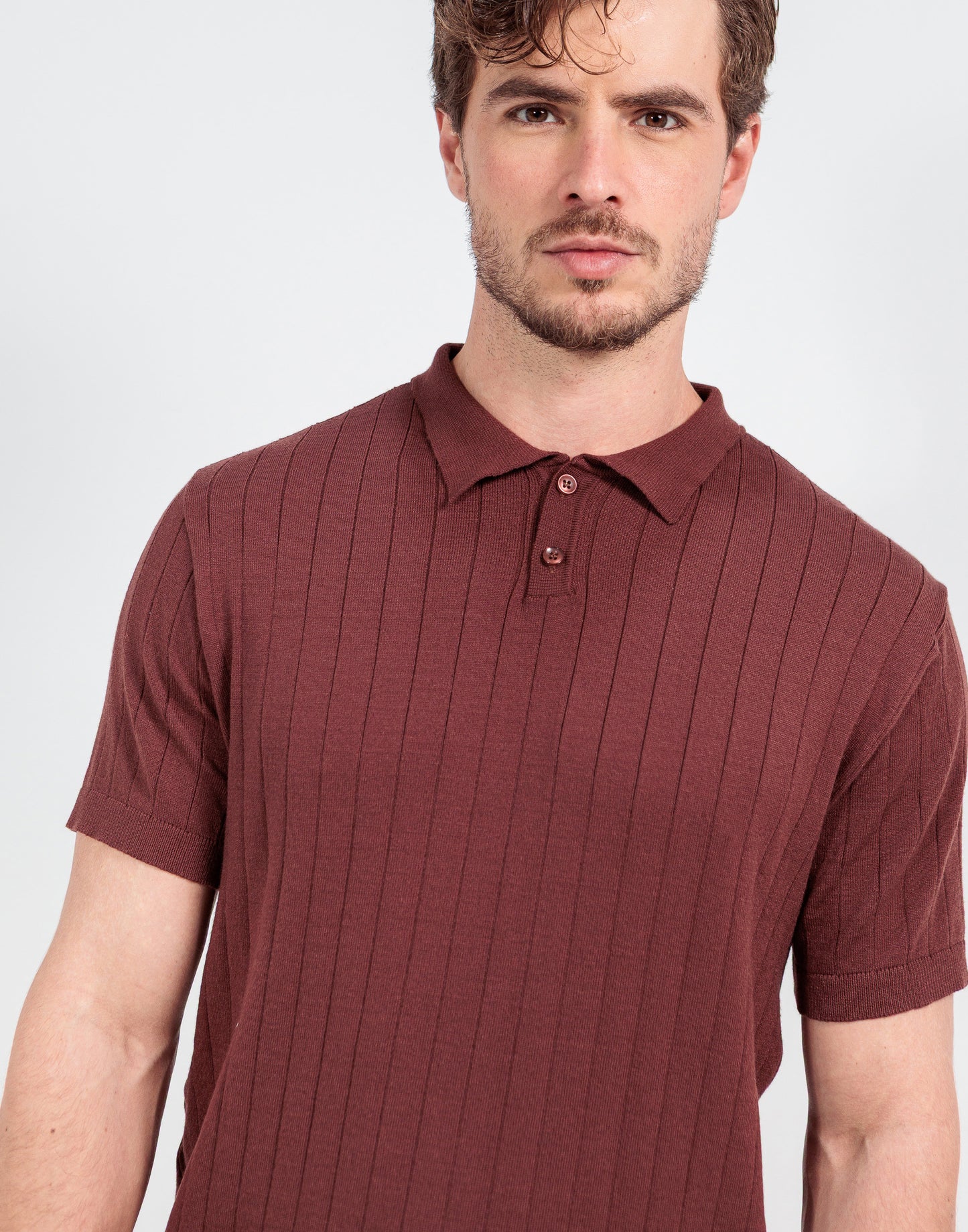 POLO TRICOT BOTÃO