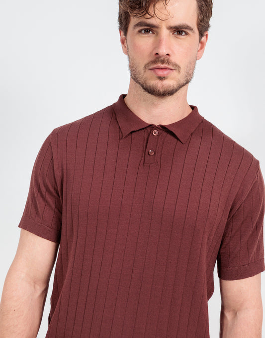 POLO TRICOT BOTÃO