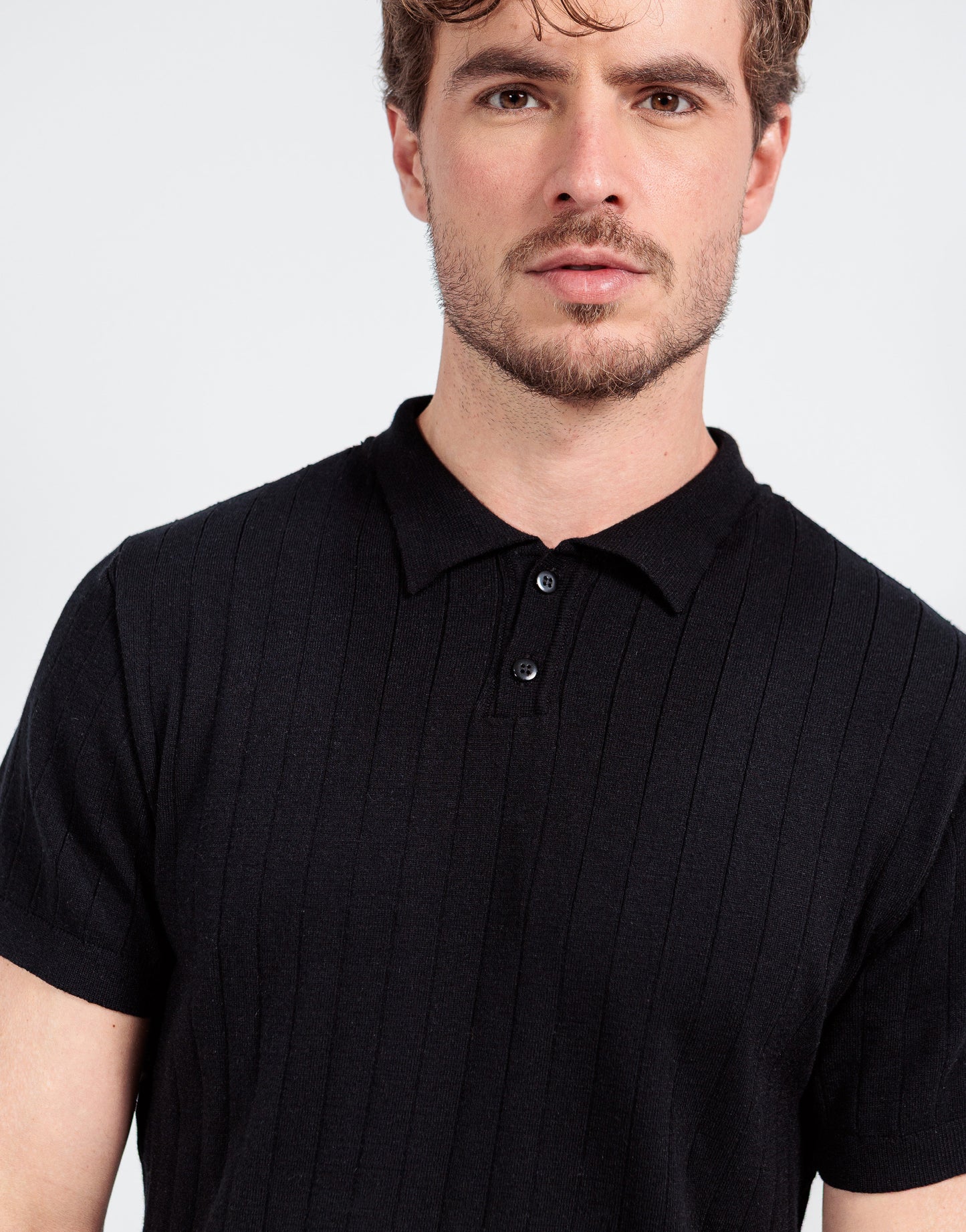 POLO TRICOT BOTÃO