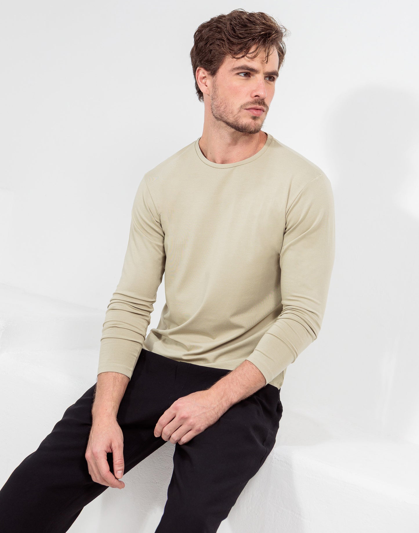 CAMISETA MANGA LONGA BÁSICA MODAL 2