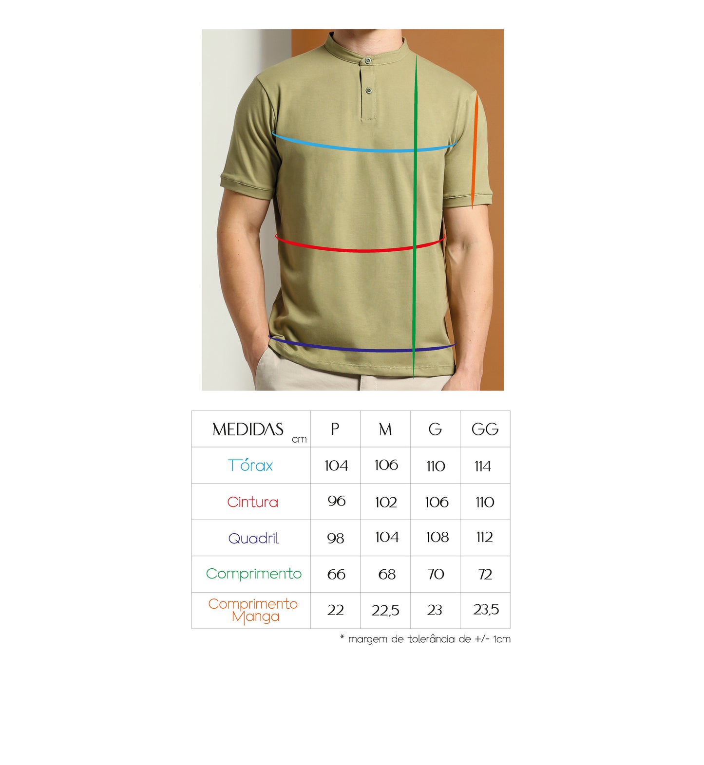 CAMISETA HENLEY SLIM